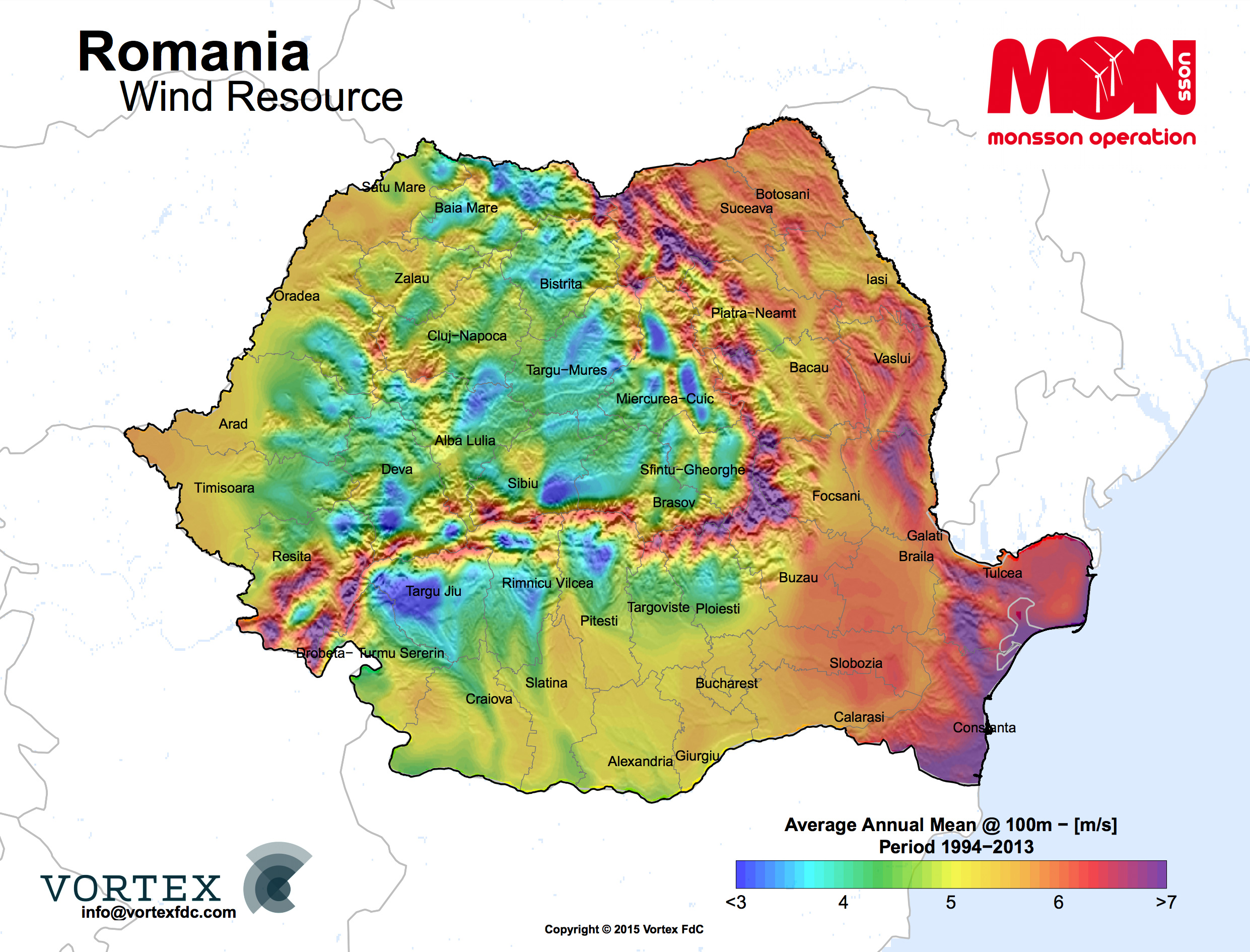 Romania Wind Map Vortex
