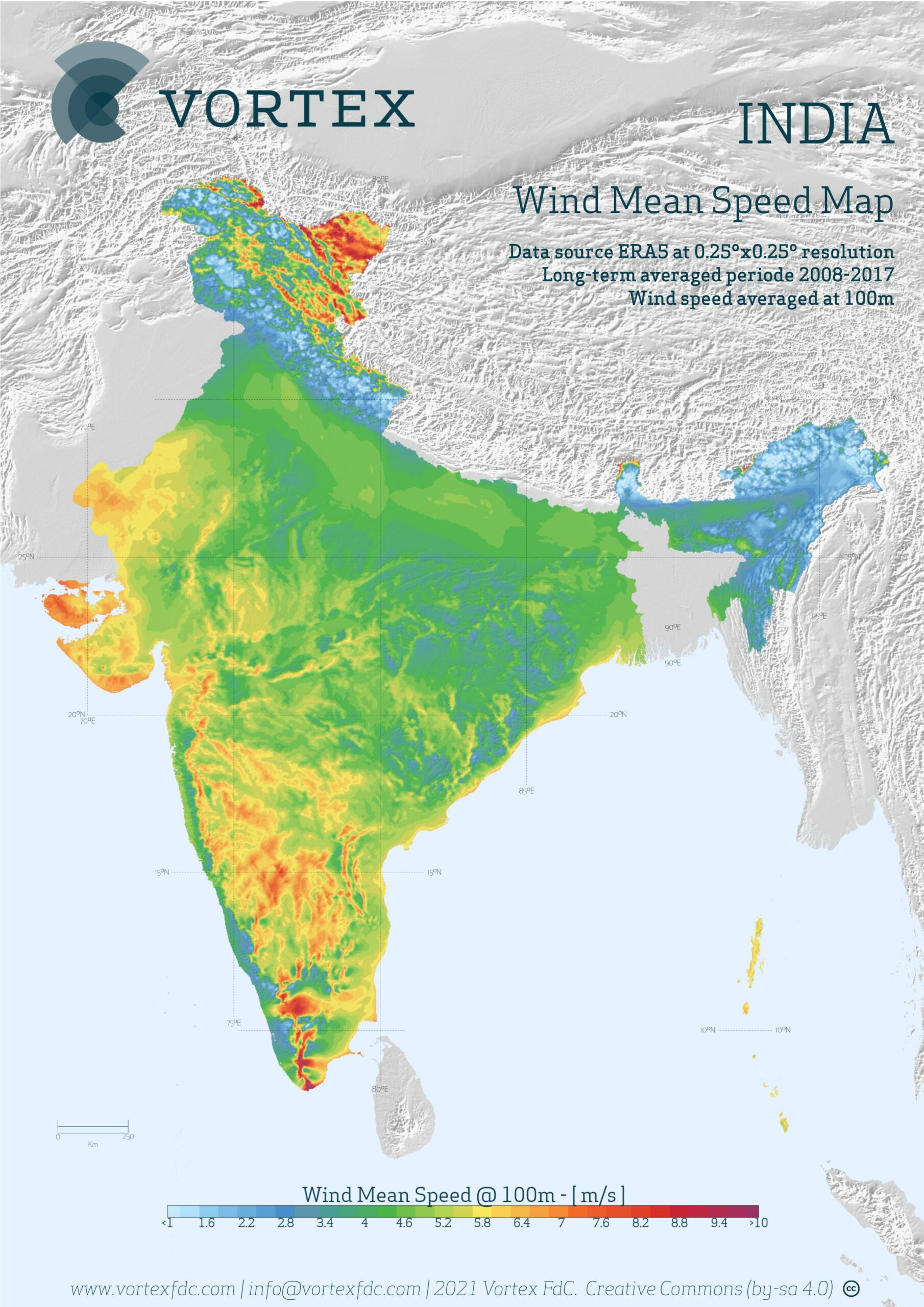 India Wind Map VORTEX