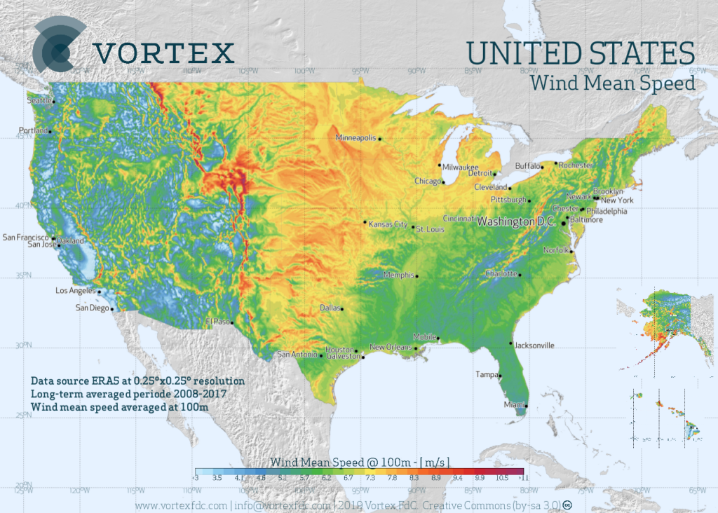 Wind maps vortex