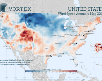 North America Wind Map Us Wind Speed Anomaly Map 2019 - Vortex